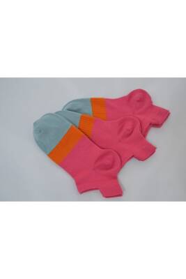 Kadın Pembe Gri 3lü Spor Patik - 2